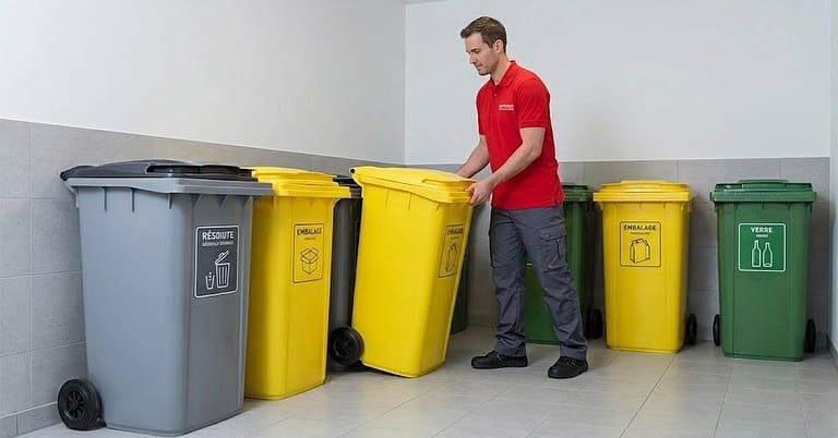 logistique poubelle nettoyage franco pourtugais