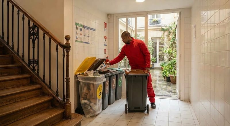 tri selectif poubelle paris nettoyage franco portugais
